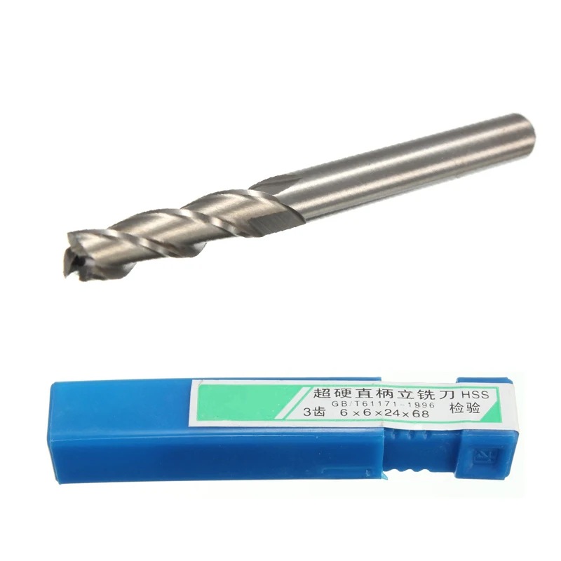 Newest 1pc 6mm x 6mm 3 Flute HSS Aluminium End Mill Cutter Extended CNC Bit Incisive Strong and Durable Top Quality
Newest 1pc 6mm x 6mm 3 Flute HSS Aluminium End Mill Cutter Extended CNC Bit Incisive Strong and Durable Top Quality