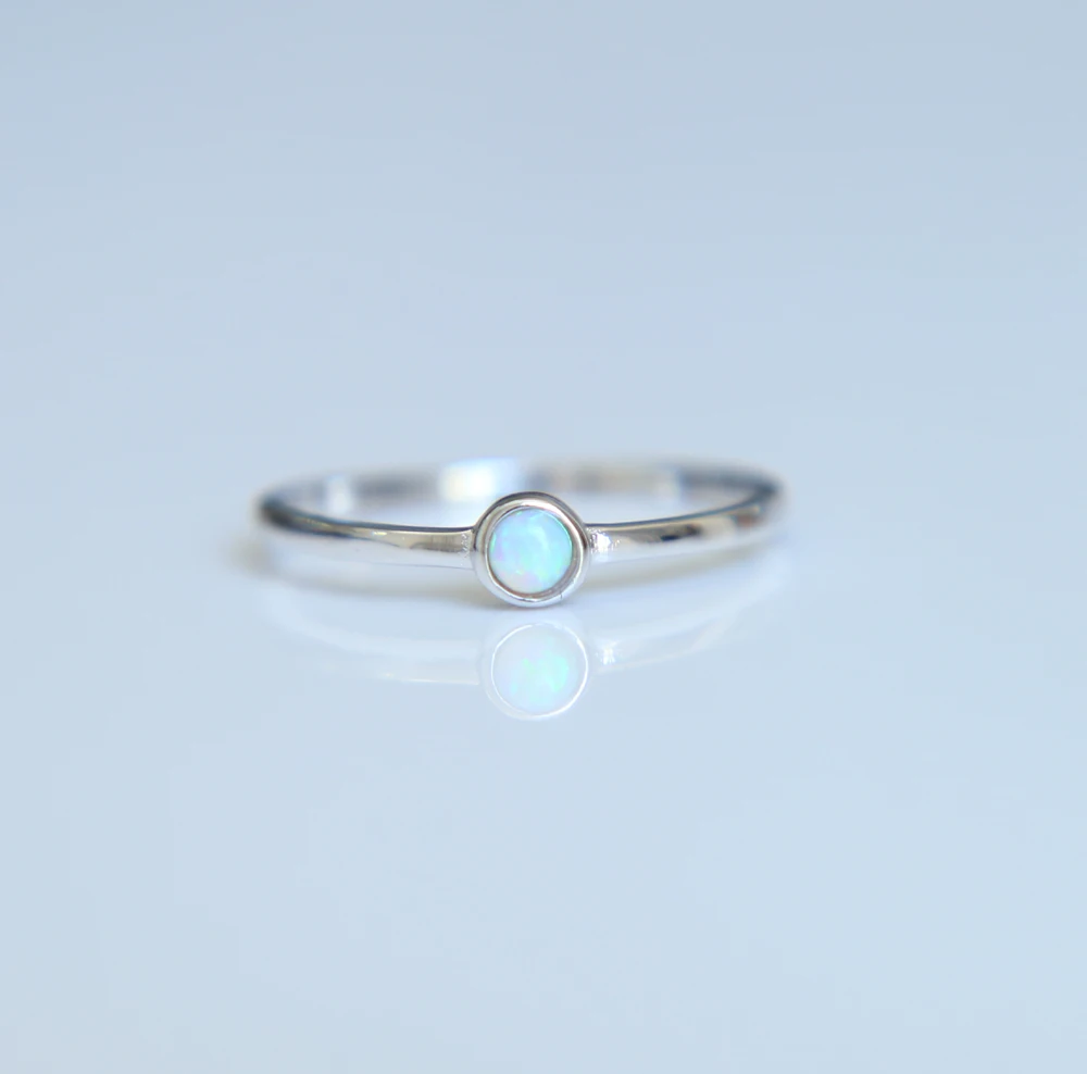 100% real 925 sterling silver round opal stone paved tiny band finger rings with white gold color plated for birthday rings gift
100% real 925 sterling silver round opal stone paved tiny band finger rings with white gold color plated for birthday rings gift