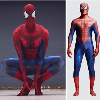 Movie The Amazing Spider-man Costume 3D Printing Adult Halloween Cosplay Costume 
Movie The Amazing Spider-man Costume 3D Printing Adult Halloween Cosplay Costume
