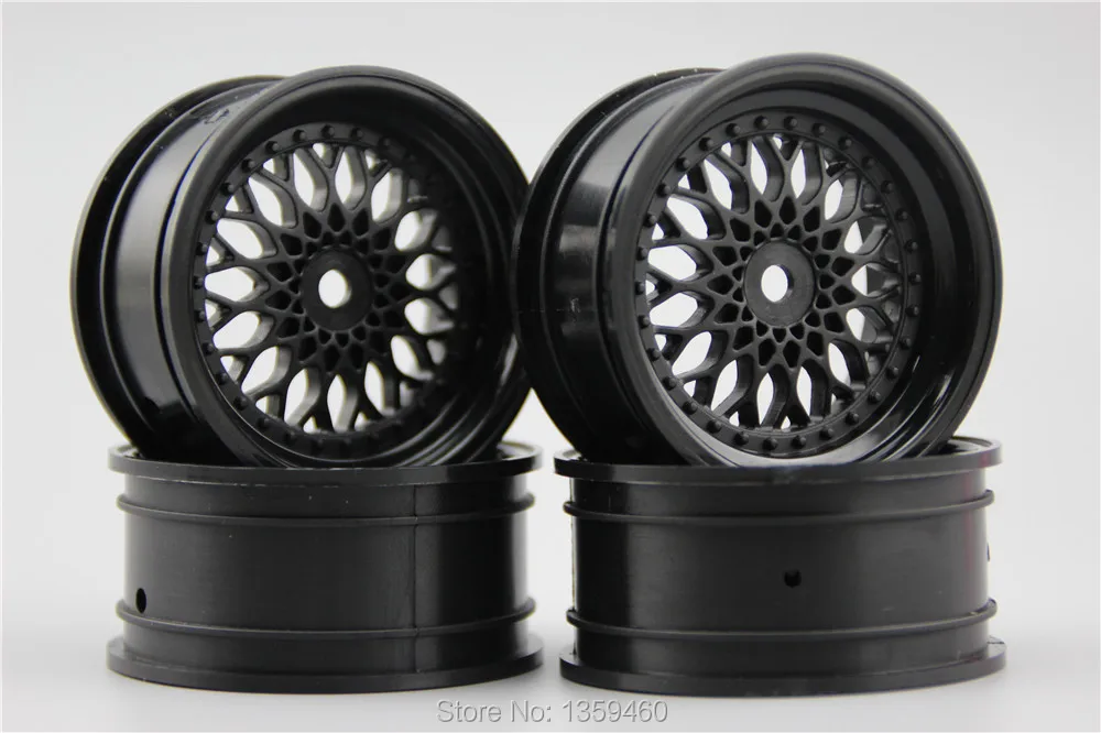 Нейлоновый ободок колеса 1/10 Touring & Drift 4 шт. усиленный 10030 мм Y12NK (черный) 3/6
