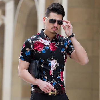 2019 Summer Fashion Mens Shirt Slim Fit Short Sleeve Floral Shirt Mens Clothing Trend Mens Casual Flower Shirts Size M-7XL Sale
2019 Summer Fashion Mens Shirt Slim Fit Short Sleeve Floral Shirt Mens Clothing Trend Mens Casual Flower Shirts Size M-7XL Sale