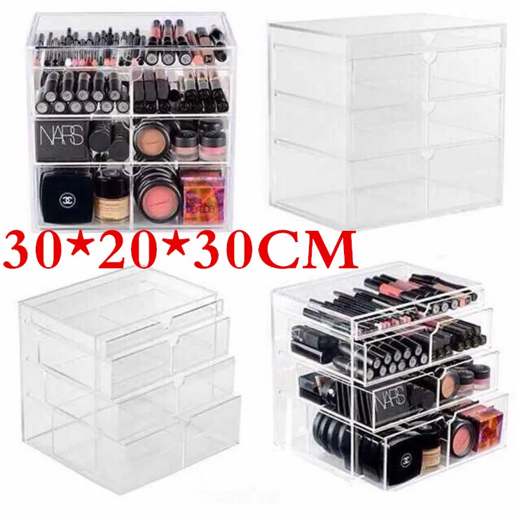 HOT Anti-Scratch Clear Acrylic Cosmetic Jewelry Makeup Organizer Box Case 4 Storage Drawer Cases Holder Make Up Storager Boxes
HOT Anti-Scratch Clear Acrylic Cosmetic Jewelry Makeup Organizer Box Case 4 Storage Drawer Cases Holder Make Up Storager Boxes