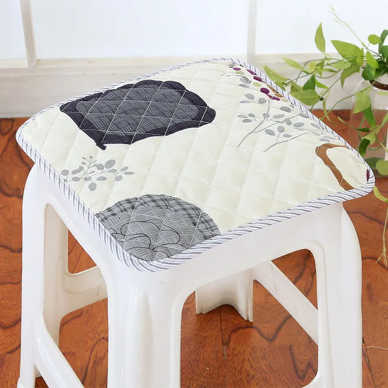 

Round Square Chair Cushion 20 Colors quilted Soft Pad Breathable Bind Seat Cushion Size 30*30cm Quilted Thicken Chair Cushion