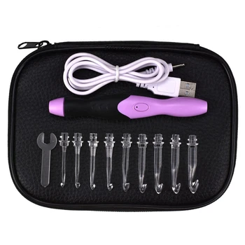 Crochet Hook Light Plastic Usb Led Ligh Up Handle Knitting Needle Weave Sewing Craft Tool With Scissors Bag 
Crochet Hook Light Plastic Usb Led Ligh Up Handle Knitting Needle Weave Sewing Craft Tool With Scissors Bag
