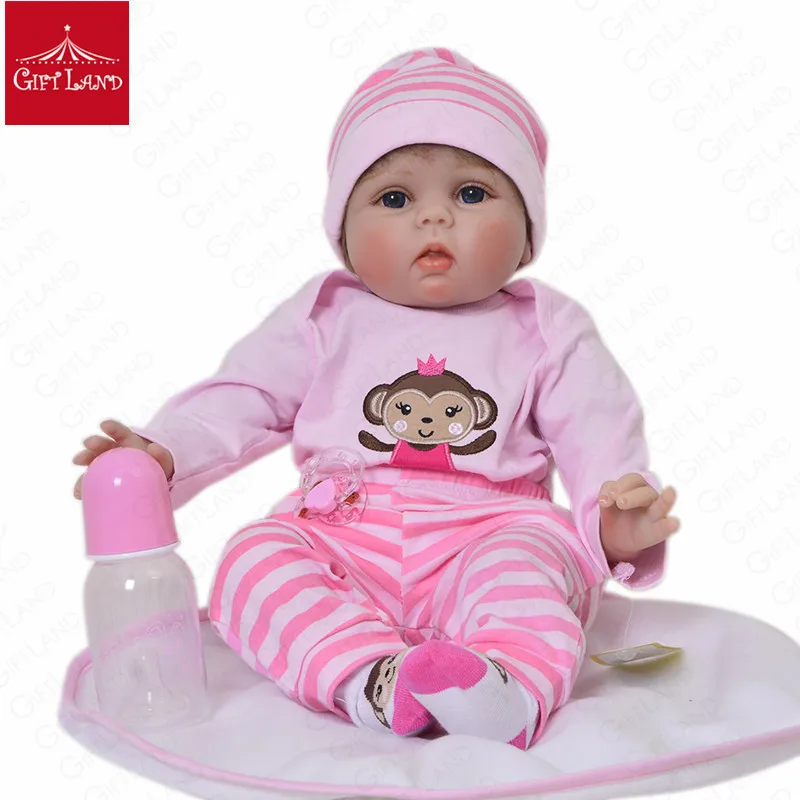 Reborn Baby Doll 22inch Soft Full Silicone Lifelike Babies Pink Boneca handmade Fashion Dolls Bebes Reborn Menina Pink Lady New
Reborn Baby Doll 22inch Soft Full Silicone Lifelike Babies Pink Boneca handmade Fashion Dolls Bebes Reborn Menina Pink Lady New