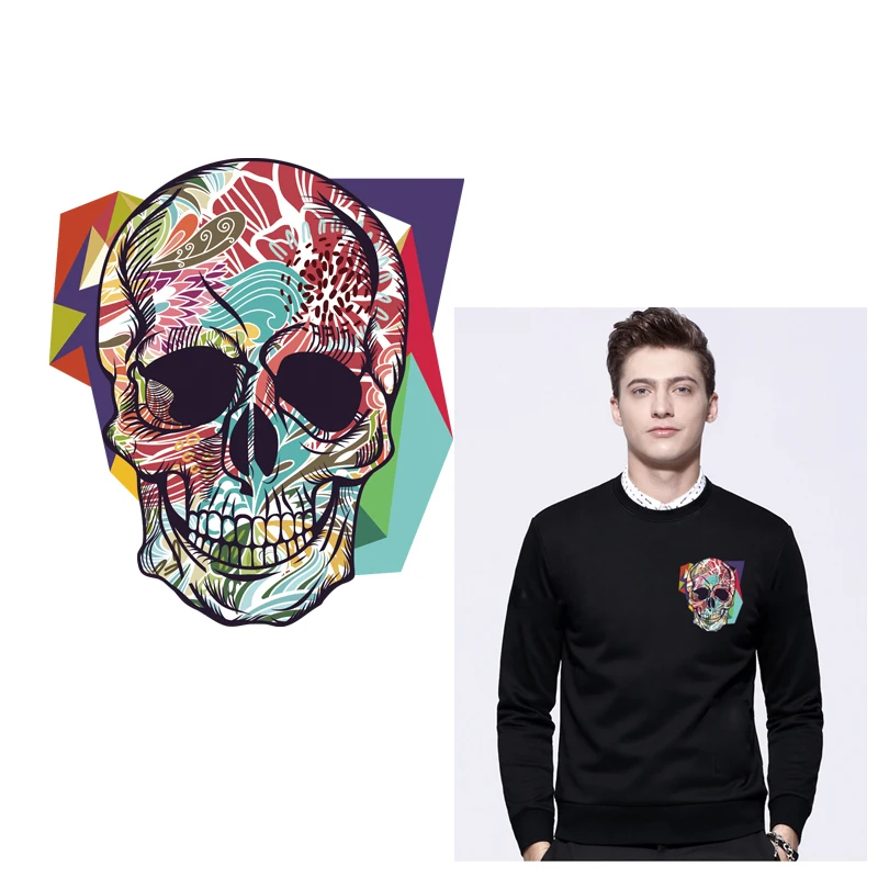 Prajna Skull Patches Iron-On Transfers For Clothing Washable Applique Heat Transfer Vinyl Clothes Stickers Badge Iron Patches
Prajna Skull Patches Iron-On Transfers For Clothing Washable Applique Heat Transfer Vinyl Clothes Stickers Badge Iron Patches