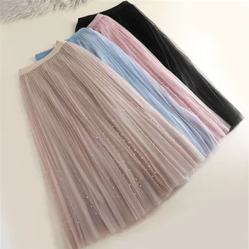 hirigin New Fashion Womens A-line Mesh Long Skirts Female Casual Summer Boho Skirts Ladies Solid A-Line Empire mid-calf Length
hirigin New Fashion Womens A-line Mesh Long Skirts Female Casual Summer Boho Skirts Ladies Solid A-Line Empire mid-calf Length