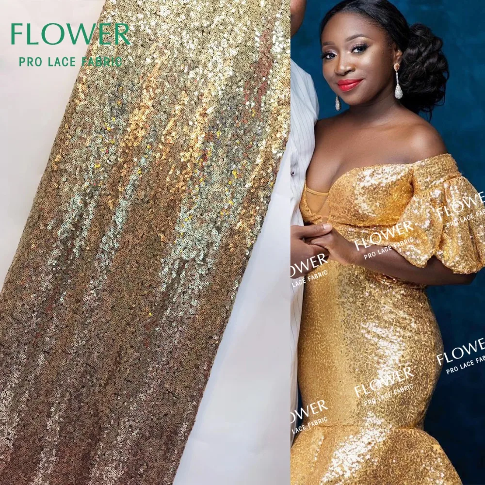 2019 Dazzling Design Glod Color Sequins Mesh Lace Fabric Nigerian French Sequined Tulle Fabrics For Evening Party Dress Sewing
2019 Dazzling Design Glod Color Sequins Mesh Lace Fabric Nigerian French Sequined Tulle Fabrics For Evening Party Dress Sewing