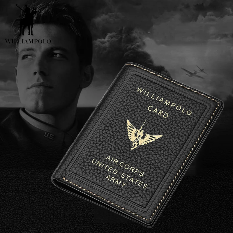 WILLIAMPOLO Men Wallet Retro Short Genuine Leather Ultra Thin Slim Small Card Holders Wallet with Note Compartment PL185158
WILLIAMPOLO Men Wallet Retro Short Genuine Leather Ultra Thin Slim Small Card Holders Wallet with Note Compartment PL185158