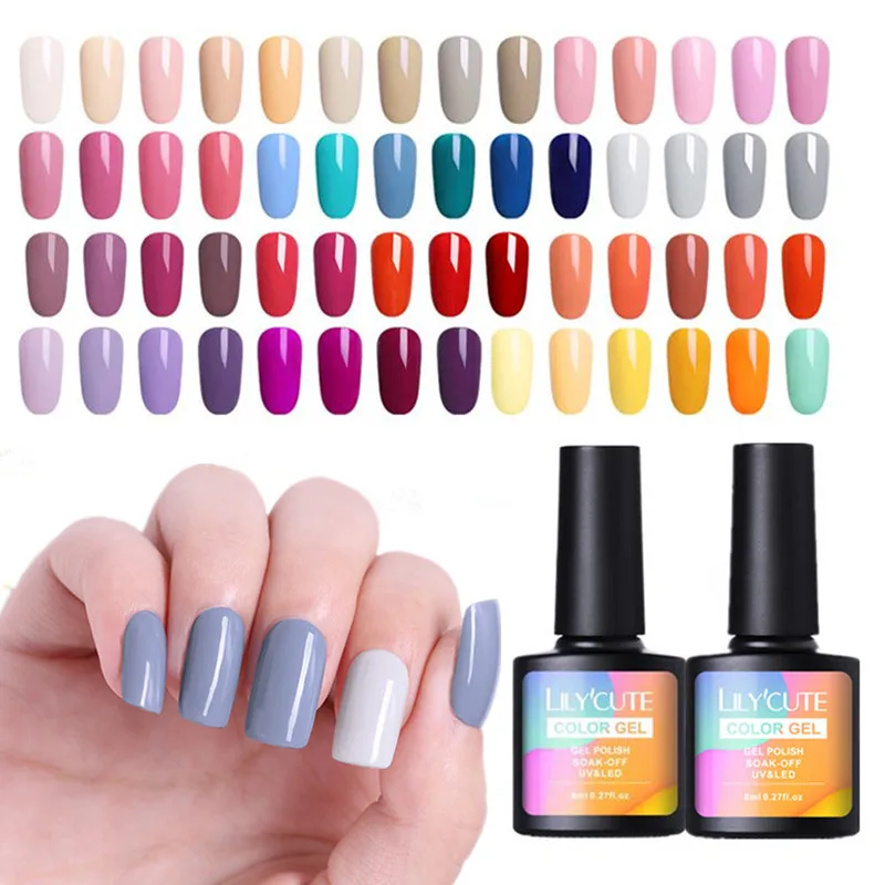 LILYCUTE 8ml Nude Pink Gray Gel Polish Soak Off UV Gel Varnish Pure Nail Color Long Lasting Nail Art Gel Varnish Lacquer DIY
LILYCUTE 8ml Nude Pink Gray Gel Polish Soak Off UV Gel Varnish Pure Nail Color Long Lasting Nail Art Gel Varnish Lacquer DIY