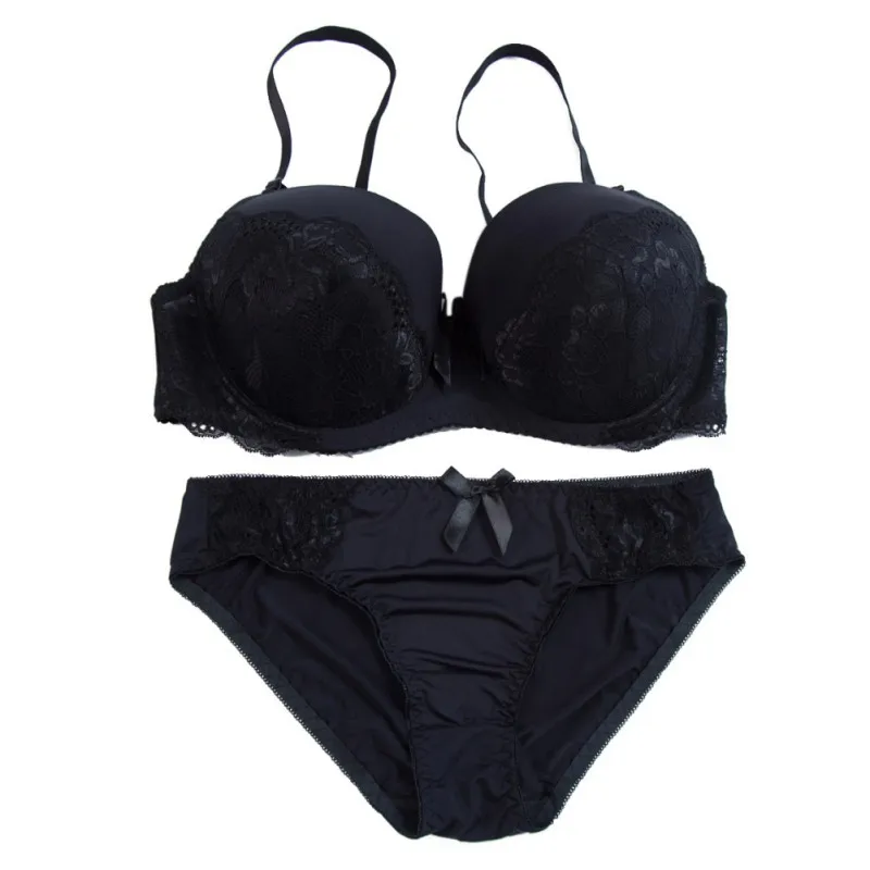 Sexy Lace Push Up Bras Large size Women Bra & Brief Sets Female Underwear sets Cup D
Sexy Lace Push Up Bras Large size Women Bra & Brief Sets Female Underwear sets Cup D