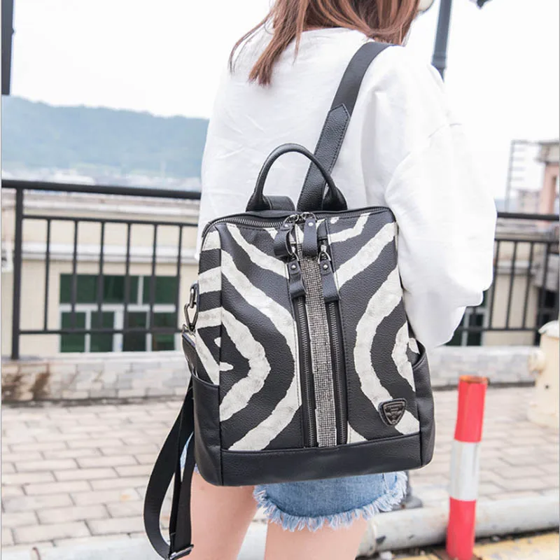 zebra female backpack fashion soft leather pu school bag teen large capacity travel women backpack shoulder hot new design bag
zebra female backpack fashion soft leather pu school bag teen large capacity travel women backpack shoulder hot new design bag