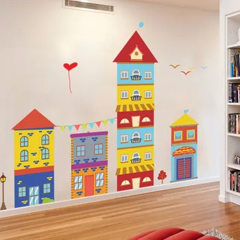 Colorful House Wall Stickers for Kids room Living room Bedroom Wall Decor Vinyl Removable Art Mural DIY Decals Wallpaper dc12
Colorful House Wall Stickers for Kids room Living room Bedroom Wall Decor Vinyl Removable Art Mural DIY Decals Wallpaper dc12