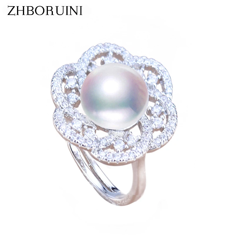 ZHBORUINI Fashion Pearl Ring Jewelry Of Silver Flower Natural Freshwater Pearl Rings 925 Sterling Silver Rings For Women Gift
ZHBORUINI Fashion Pearl Ring Jewelry Of Silver Flower Natural Freshwater Pearl Rings 925 Sterling Silver Rings For Women Gift