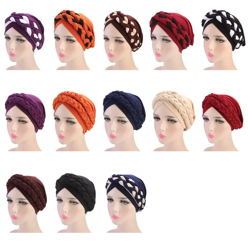 Muslim Women Double Cross Braid Turban Hat Cancer Chemo Beanies Cap Hijab Headwear Hair Protector Head Wrap Hair Accessories New
Muslim Women Double Cross Braid Turban Hat Cancer Chemo Beanies Cap Hijab Headwear Hair Protector Head Wrap Hair Accessories New