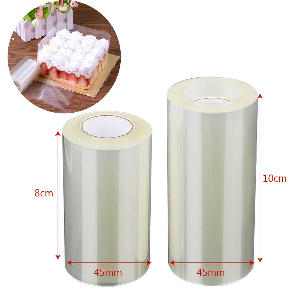 8/10cm*10m Transparent Clear Mousse Surrounding Edge Wrapping Tape Baking Cake Dessert Collar DIY Cake Decorating Tools
8/10cm*10m Transparent Clear Mousse Surrounding Edge Wrapping Tape Baking Cake Dessert Collar DIY Cake Decorating Tools