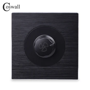 Coswall Luxurious Fan Controller Wall Knob Switch Knight Black Aluminum Brushed Metal Panel 450W Maximum
Coswall Luxurious Fan Controller Wall Knob Switch Knight Black Aluminum Brushed Metal Panel 450W Maximum