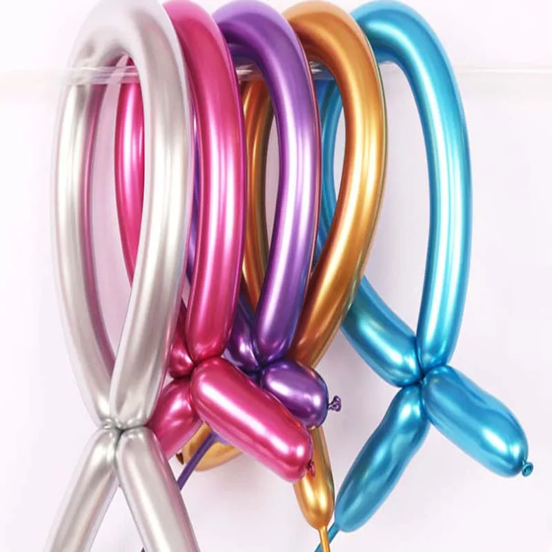 Multicolor 100pcs Metal Balloons Chrome Long Metallic Balloon 1.8g Thickening Magic Strip Ballons Birthday Party Decoration Kids
Multicolor 100pcs Metal Balloons Chrome Long Metallic Balloon 1.8g Thickening Magic Strip Ballons Birthday Party Decoration Kids