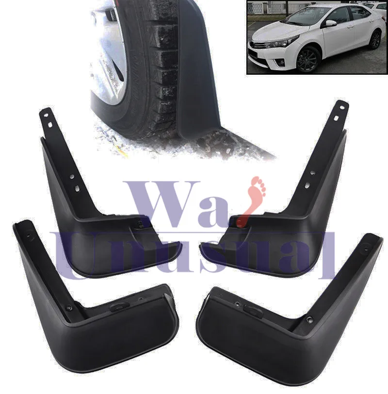 WANUSUAL 4pcs Flaps Fender For Toyota Corolla 2014 2015 2016 2017 Mud Flaps Splash Guard Fender Mudguard 1