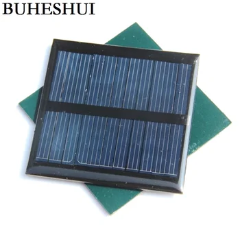 BUHESHUI 0.6W 5.5V Mini Solar Cell Polycrystalline Solar Panel Module For 3.7V Battery Epoxy 65*65*3MM Wholesale 30pcs/lot
BUHESHUI 0.6W 5.5V Mini Solar Cell Polycrystalline Solar Panel Module For 3.7V Battery Epoxy 65*65*3MM Wholesale 30pcs/lot