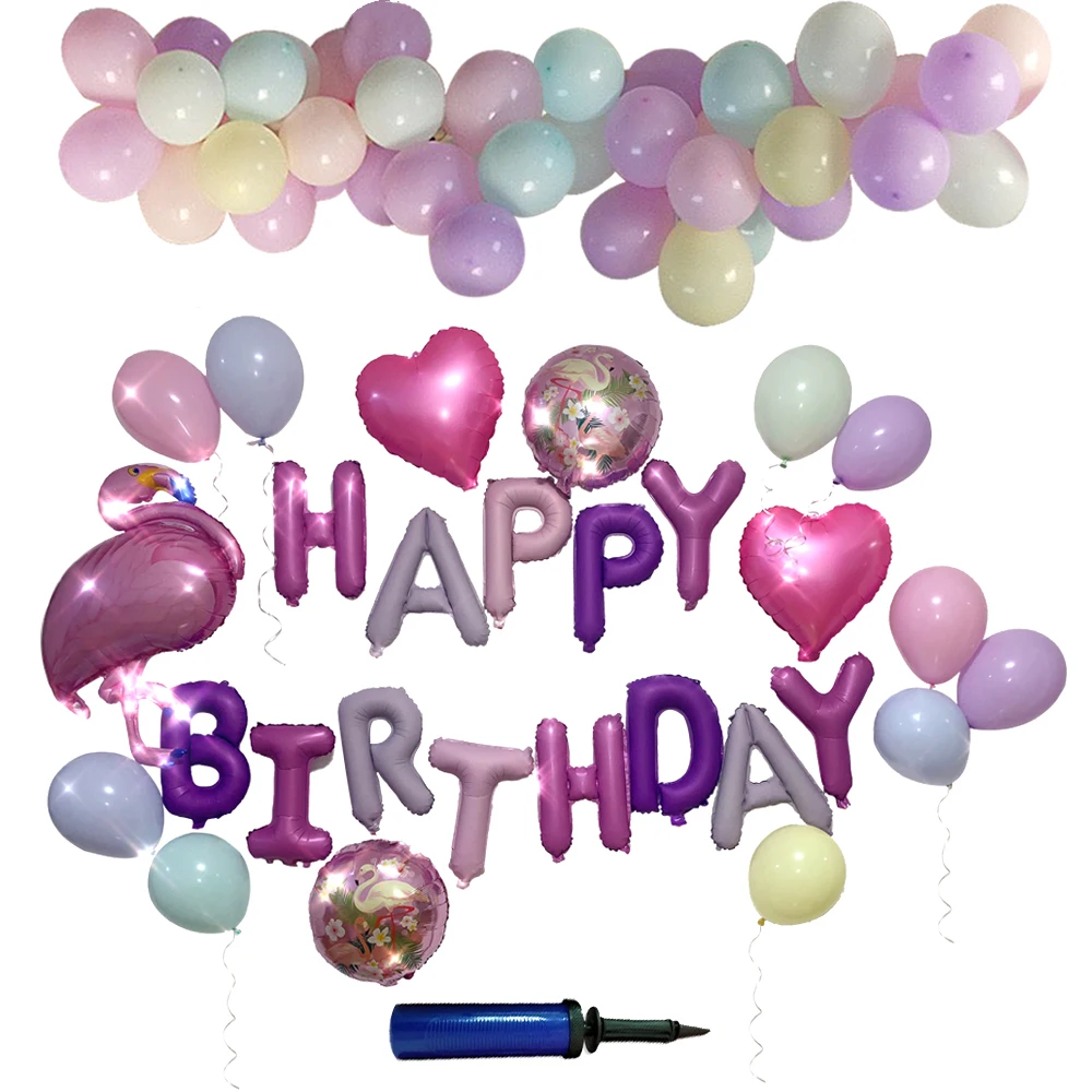 Decoraciones De Cumpleaños 48 piezas:Happy Birthday, Flamenco Grande De Moda Con Corazones, Globo Macaron, Inflador Gratis
Decoraciones De Cumpleaños 48 piezas:Happy Birthday, Flamenco Grande De Moda Con Corazones, Globo Macaron, Inflador Gratis