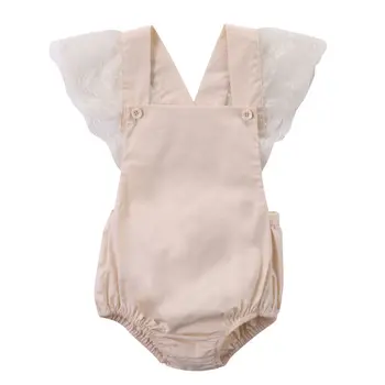 Infant Baby Girls Clothes Off-white Lace Suspender Romper Solid Jumpsuit Bebe Kid Girls Cloth
Infant Baby Girls Clothes Off-white Lace Suspender Romper Solid Jumpsuit Bebe Kid Girls Cloth
