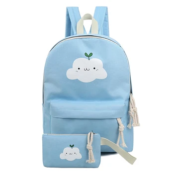 Women Canvas Backpack Cute Cloud Printing Backpacks Women's Travel Bags Rucksack Shoulder Bag
Women Canvas Backpack Cute Cloud Printing Backpacks Women's Travel Bags Rucksack Shoulder Bag