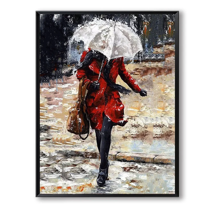Rain Red Dress Girl Umbrella Women Digital Painting By Numbers Wall Art Paint Canvas Pictures for Living Room Cuadros SZH-241
Rain Red Dress Girl Umbrella Women Digital Painting By Numbers Wall Art Paint Canvas Pictures for Living Room Cuadros SZH-241