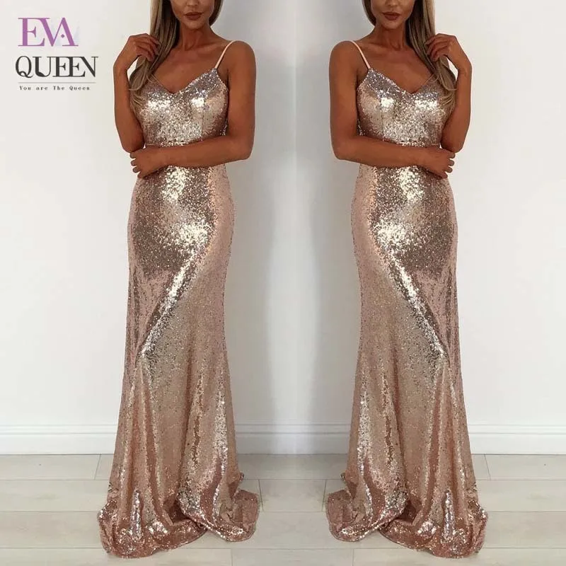 Tobinoone High Quality Sexy Women Gold Sequin Long Dresses 2017 Even night Spaghetti Strap Backless Maxi Party Dress Vestido
Tobinoone High Quality Sexy Women Gold Sequin Long Dresses 2017 Even night Spaghetti Strap Backless Maxi Party Dress Vestido