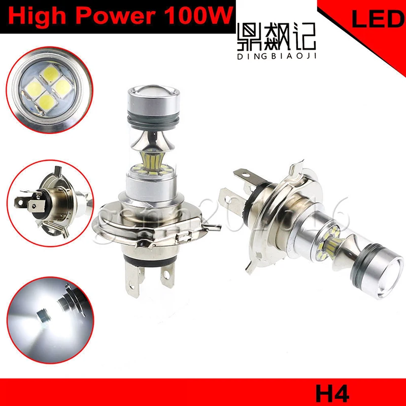 2 pcs. H4 fog light bulb 100W 1200LM 6000K white car driving daytime Running lamp auto LEDs 3030 12V yellow Turn signal light
2 pcs. H4 fog light bulb 100W 1200LM 6000K white car driving daytime Running lamp auto LEDs 3030 12V yellow Turn signal light
