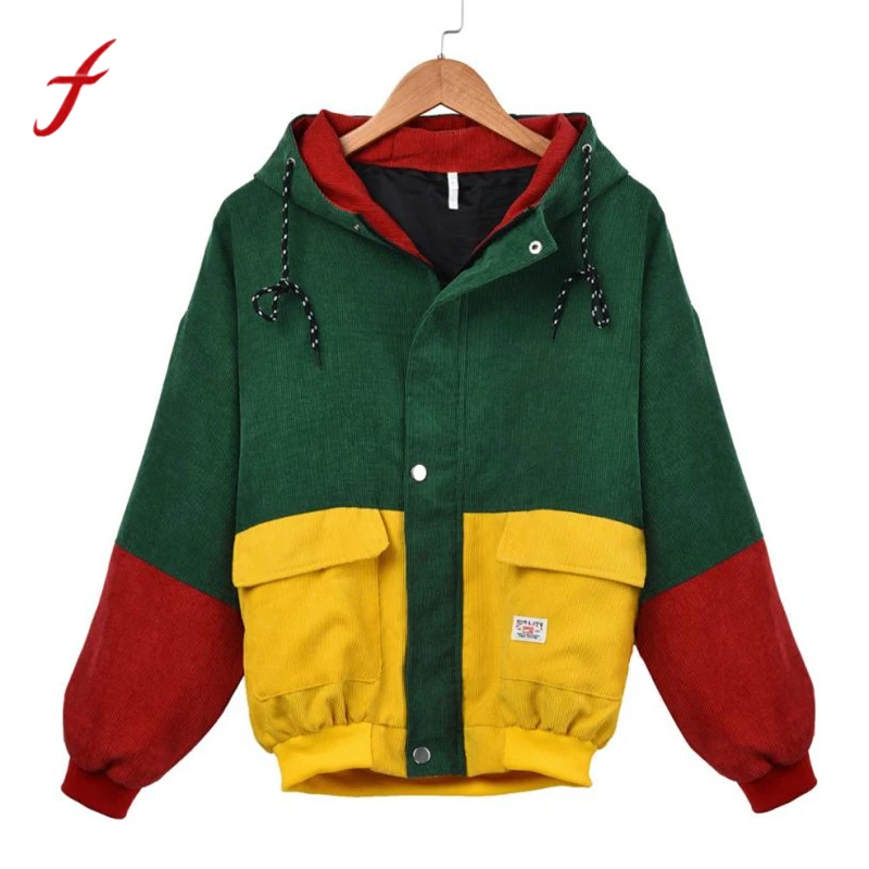 feitong 2018 New Fashion Jackets Women Long Sleeve Corduroy Patchwork Oversize Zipper Autumn Jacket Windbreaker Coat Overcoat
feitong 2018 New Fashion Jackets Women Long Sleeve Corduroy Patchwork Oversize Zipper Autumn Jacket Windbreaker Coat Overcoat