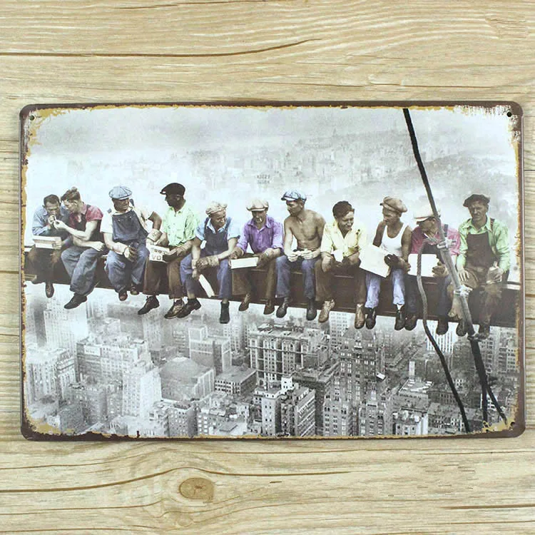 SYF-079 Retro vintage Metal tin sign " The Empire State Building's lunch " plaque Painting home decor wall art craft 20x30cm
SYF-079 Retro vintage Metal tin sign " The Empire State Building's lunch " plaque Painting home decor wall art craft 20x30cm
