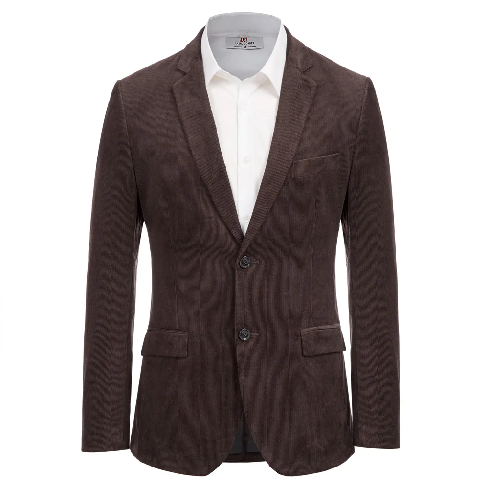 Fall Winter Men tops Corduroy Blazer Coat Cotton Stylish Two-Button Notch Lapel Back Split solid business work office jacket
Fall Winter Men tops Corduroy Blazer Coat Cotton Stylish Two-Button Notch Lapel Back Split solid business work office jacket