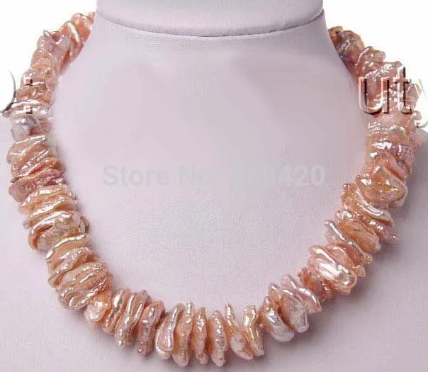 FREE SHIPPING>>@> HOT >>sstunning big 17mm baroque pink biwa freshwater cultured pearl necklace 18
FREE SHIPPING>>@> HOT >>sstunning big 17mm baroque pink biwa freshwater cultured pearl necklace 18