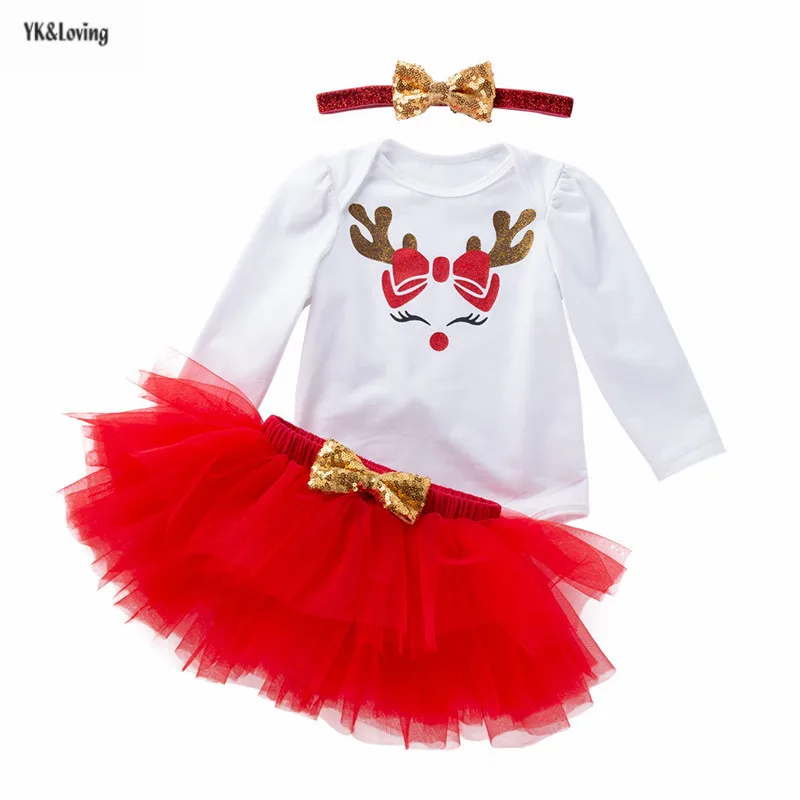 Christmas Baby Clothes 1pc Bodysuit+1pc Mesh Tutu Skirt +1PC Headband Bowtie Funny Animal Print Baby Girl Photography Clothing
Christmas Baby Clothes 1pc Bodysuit+1pc Mesh Tutu Skirt +1PC Headband Bowtie Funny Animal Print Baby Girl Photography Clothing
