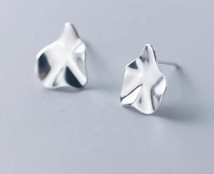 10MM*12MM lady's Real. 925 Sterling Silver jewelry Irregular geometric lotus leaf Stud Earrings GTLE2617
10MM*12MM lady's Real. 925 Sterling Silver jewelry Irregular geometric lotus leaf Stud Earrings GTLE2617