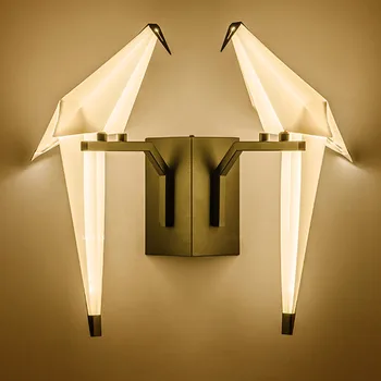 Nordic LED Wall Lamp Acrylic Thousand Paper Crane Wall Lights Lighting Bedside Bedroom Interior Lighting Decorative Hanging Lamp
Nordic LED Wall Lamp Acrylic Thousand Paper Crane Wall Lights Lighting Bedside Bedroom Interior Lighting Decorative Hanging Lamp