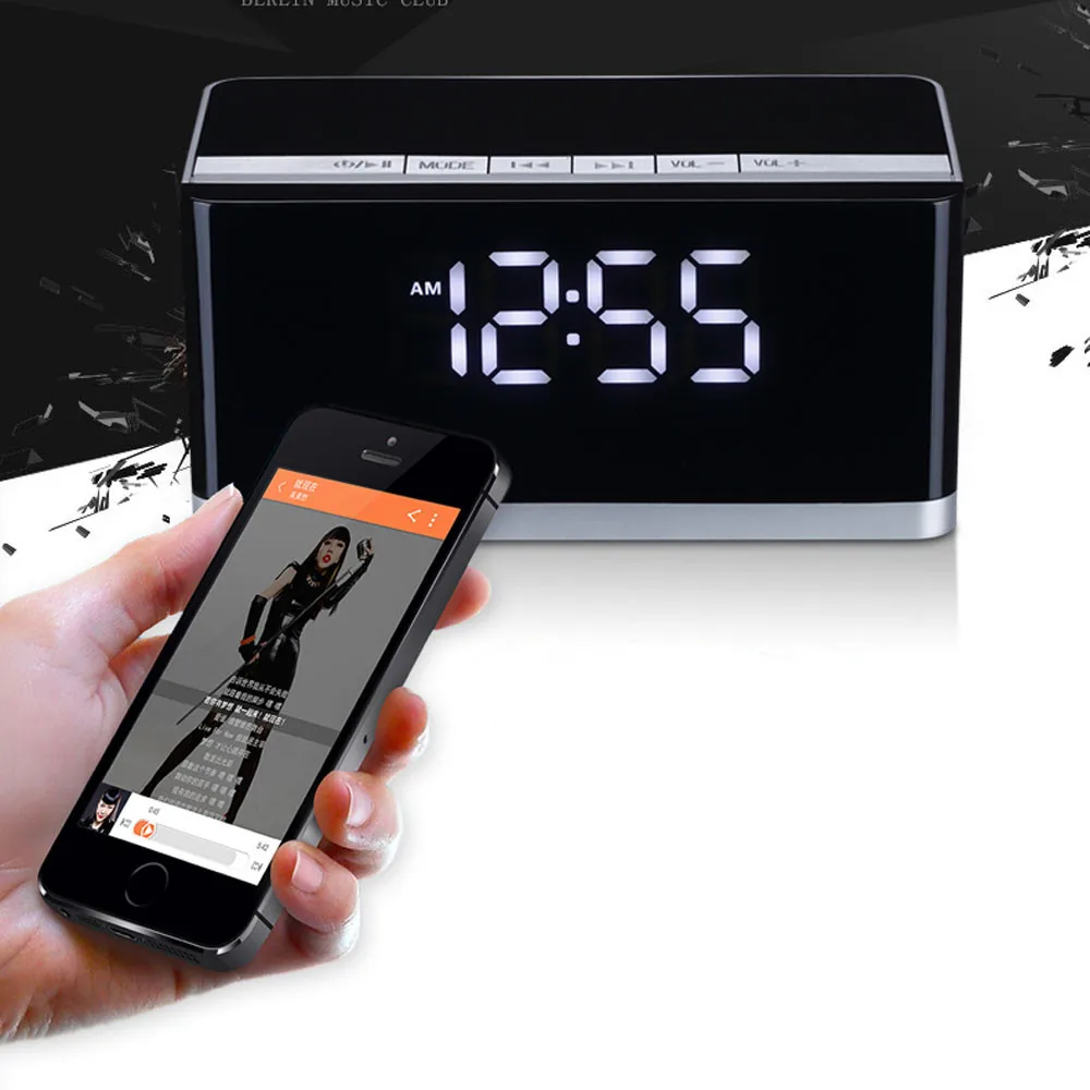 Portable Wireless Bluetooth Speaker With Touch LED Lamp For Smartphone Tablet PC