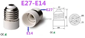 20pcs E27 to E14 LED edison screw Socket adapter bulb base E27-E14 wall lamp Extender chandelier candle lamp holder Converter
20pcs E27 to E14 LED edison screw Socket adapter bulb base E27-E14 wall lamp Extender chandelier candle lamp holder Converter