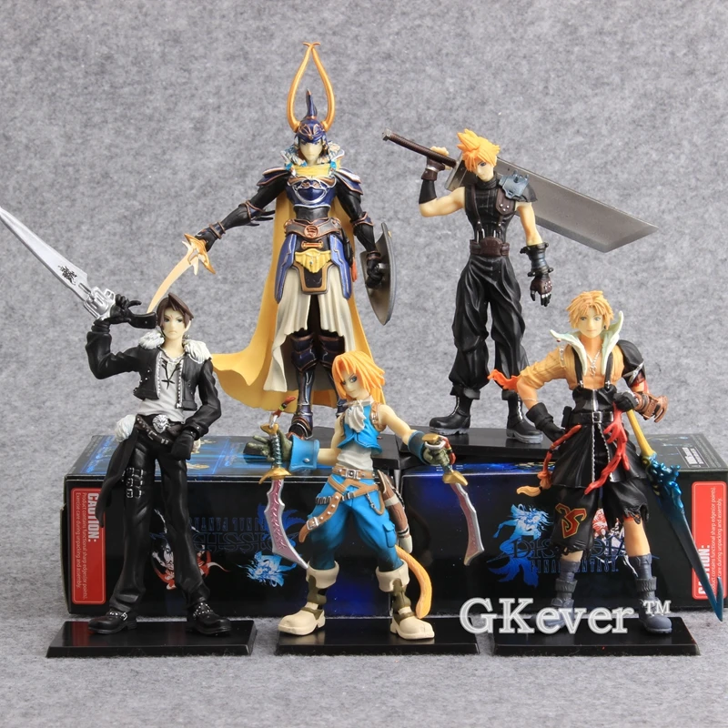 Anime 5 Pcs/Set Final Fantasies PVC Action Figure Toys Final of Fantasy Toys Collectible Model Toy 11-18cm With/Without Box
Anime 5 Pcs/Set Final Fantasies PVC Action Figure Toys Final of Fantasy Toys Collectible Model Toy 11-18cm With/Without Box