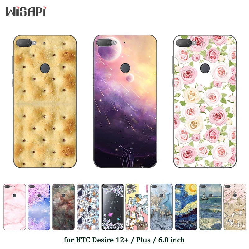 

6.0" for HTC Desire 12 Plus Shell Fashion Printed Soft TPU for HTC Desire 12+ Ultra Thin Silicone Back Cover for HTC D12+