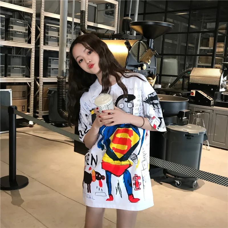 FREE SHIPPING Funny T-shirts Full Cartoon Print JKP4383 FREE SHIPPING Funny T-shirts Full Cartoon Print JKP4383