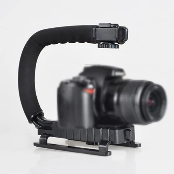 Camera flash Bracket holder Steady Grip Video Handle Handheld Stabilizer Grip for DSLR SLR Camera Phone Gopro Mini DV Camcorder
Camera flash Bracket holder Steady Grip Video Handle Handheld Stabilizer Grip for DSLR SLR Camera Phone Gopro Mini DV Camcorder