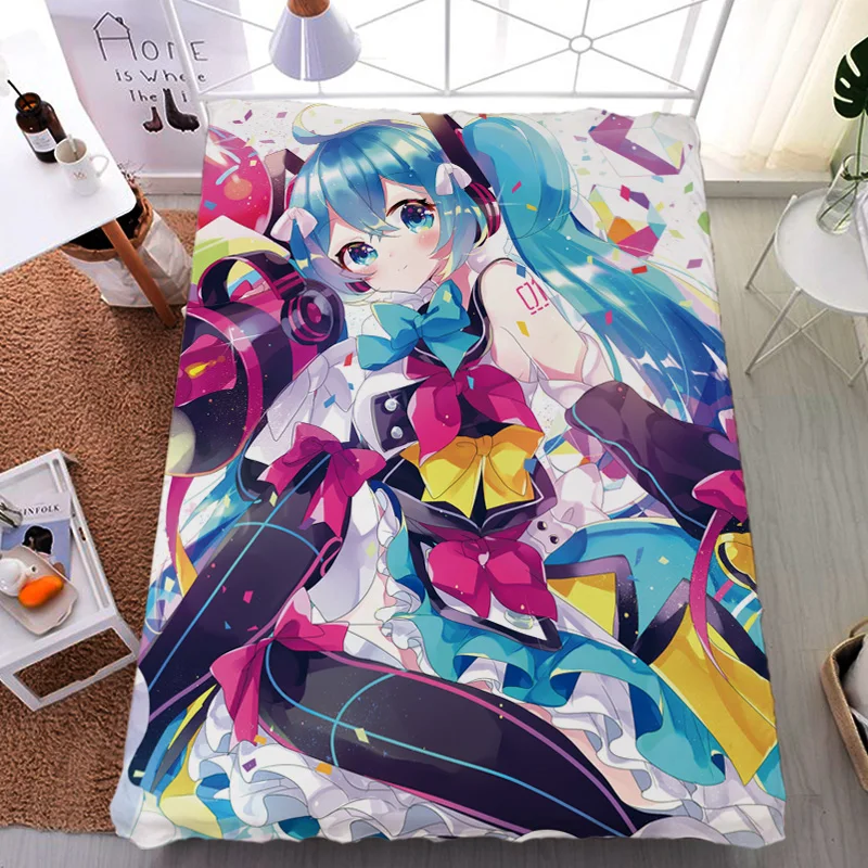 September update Japan Anime VOCALOID Hatsune Miku sexy girl bed milk fiber sheet & flannel blanket summer quilt 150x200cm
September update Japan Anime VOCALOID Hatsune Miku sexy girl bed milk fiber sheet & flannel blanket summer quilt 150x200cm