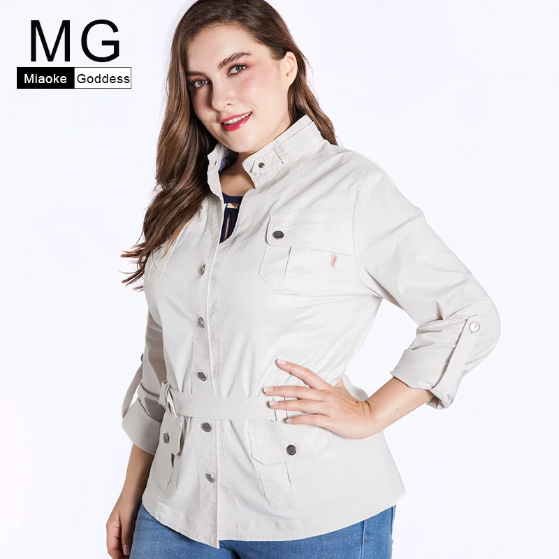 MG 2019 Spring new arrival womens Plus Size mom trench coat fashion ladies elegant women large size trench jacket
MG 2019 Spring new arrival womens Plus Size mom trench coat fashion ladies elegant women large size trench jacket
