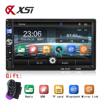 Autoradio Bluetooth FM Subwoofer Car MP5 Player AUX USB SD 2 Din Car Radio 7 inch HD Auto Audio Player With Rear View Camera
Autoradio Bluetooth FM Subwoofer Car MP5 Player AUX USB SD 2 Din Car Radio 7 inch HD Auto Audio Player With Rear View Camera