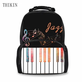 THIKIN The Piano Notes Print Middle School Bags Zipper Canvas Leisure Knapsack Casual Children Bookbag Laptop Bags Customized
THIKIN The Piano Notes Print Middle School Bags Zipper Canvas Leisure Knapsack Casual Children Bookbag Laptop Bags Customized