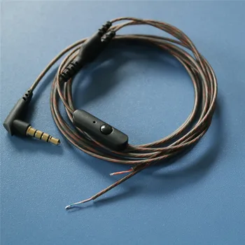 diy earphone wire with mic TPE cable 14core