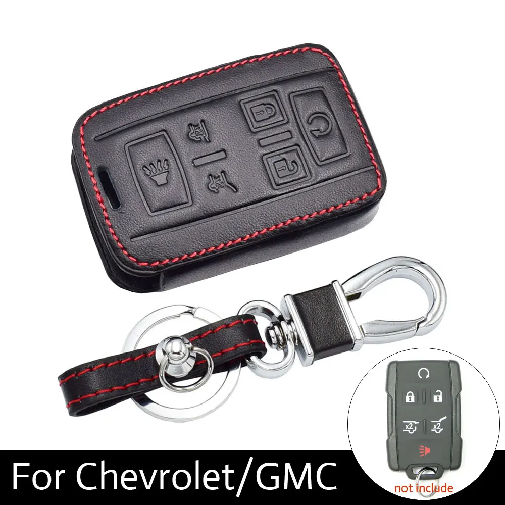 Leather Car Key Case For Chevrolet Tahoe Silverado Suburban GMC Sierra Acadia Cadillac Escalade ESV Remote Fob Cover Protect Bag
Leather Car Key Case For Chevrolet Tahoe Silverado Suburban GMC Sierra Acadia Cadillac Escalade ESV Remote Fob Cover Protect Bag