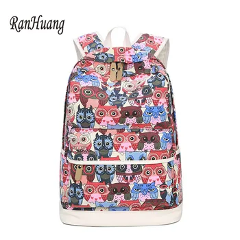 RanHuang 2017 Women Casual Canvas Backpack High Quality Owl Printing Backpack School Bags For Teenage Girls Women's Travel Bags
RanHuang 2017 Women Casual Canvas Backpack High Quality Owl Printing Backpack School Bags For Teenage Girls Women's Travel Bags